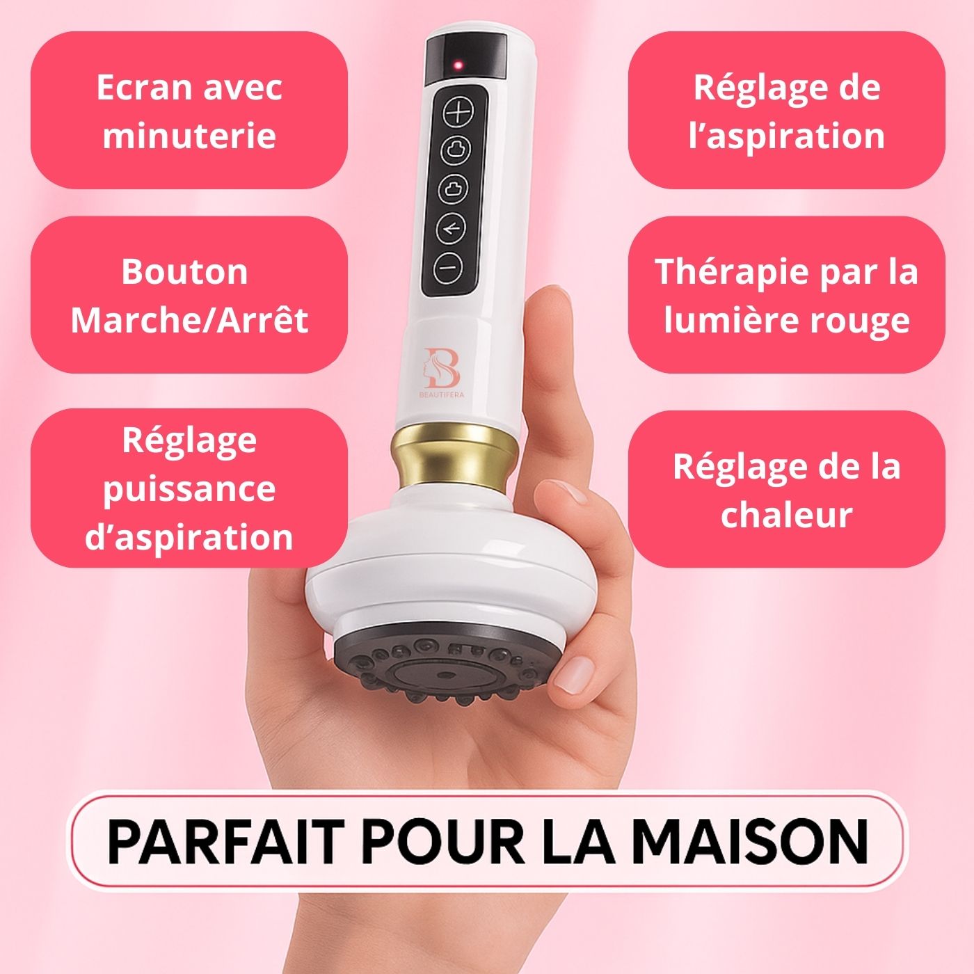 Appareil de Massage Anti-Cellulite BEAUTIFERA 3 en 1