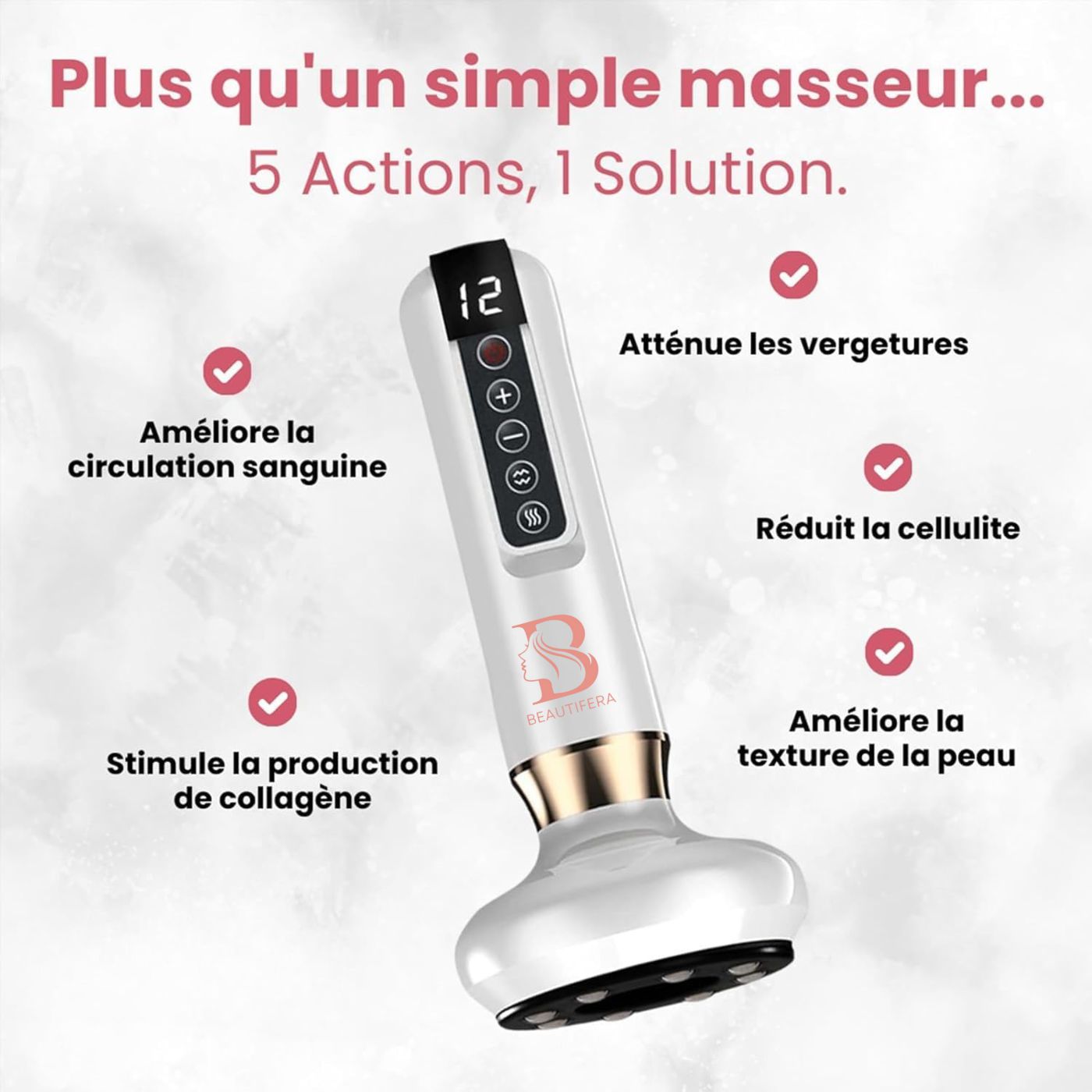 Appareil de Massage Anti-Cellulite BEAUTIFERA 3 en 1